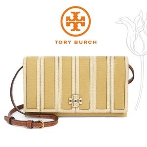 Tory Burch McGraw Canvas Panel Wallet Crossbody
